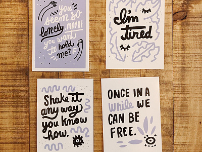 lyric prints band hand lettering lettering music type