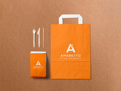 Amaretto cookies identity logo packaging