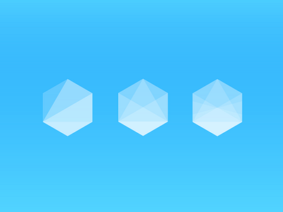 Hexagon Study geometry gradient hexagon shape