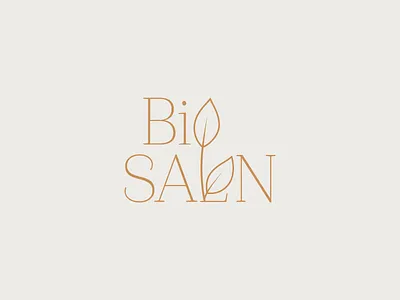 Organic Salon Logo brand design branding hair salon illustration leaves leaves logo logo organic salon