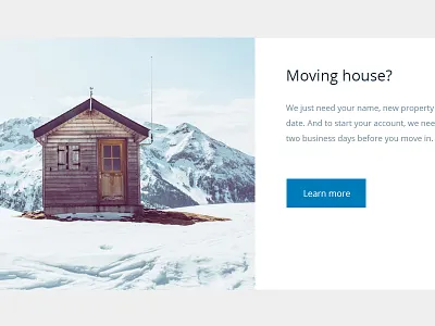 Info widget blue minimal simple white widget