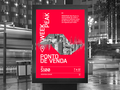 The Weekpeak Poster a3 ad advertisement advertising poster weekpeak