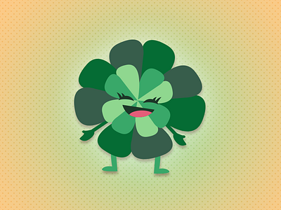 Four Leaf Clover - St Paddys Day Icon clover green illustration ireland lucky st patricks day