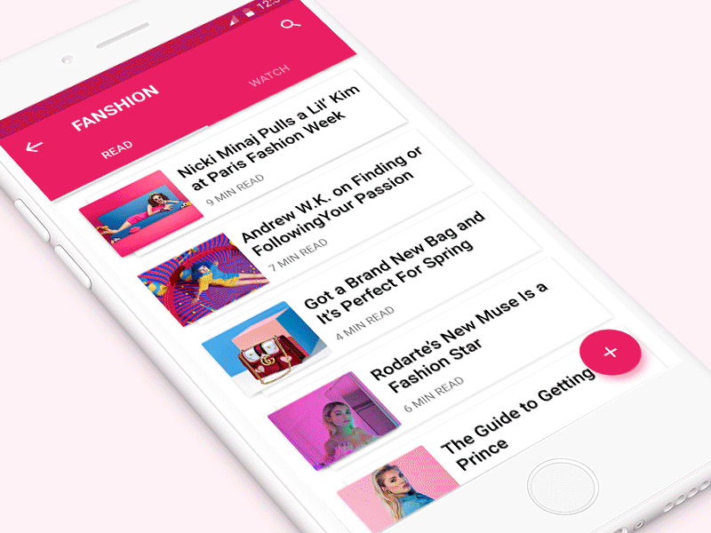 App Design app comment dynamic effect fashion reading text ui ux