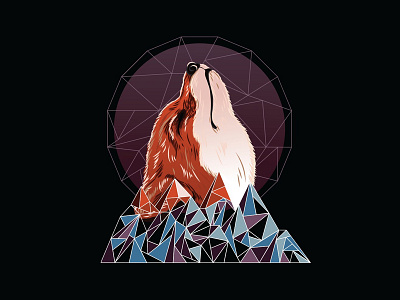 Fox fox illustration print t shirt vector