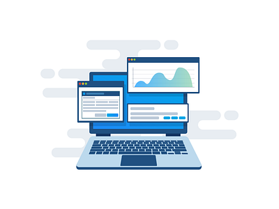 Admin Dashboard Brand Illustration admin dashboard illustration vector
