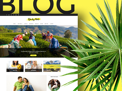 Daily Note - Creative Blog News blog blog theme blogging clean creative masonry minimal modern personal read