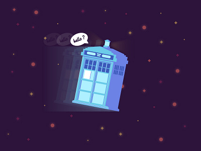 Tardis doctor who graphic design illustration phone policebox