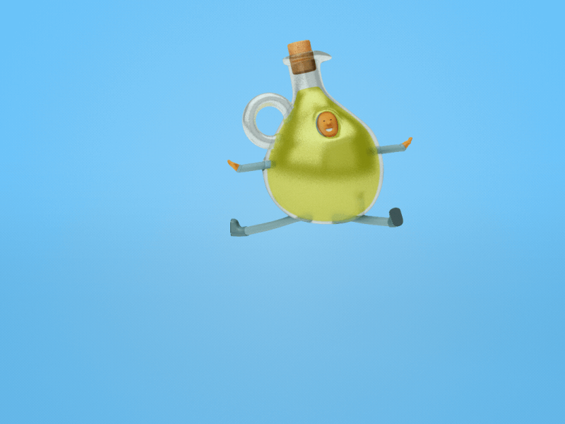 Olive Oil 3d advertising animation cinema4d