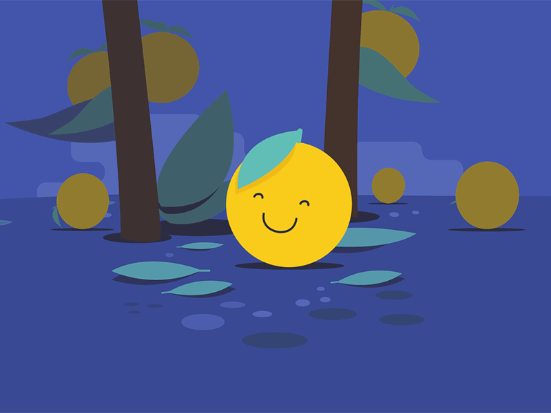 How do you like them yuzus? animation character chillin cute fruit happy kawaii lemon orange studio yuzu