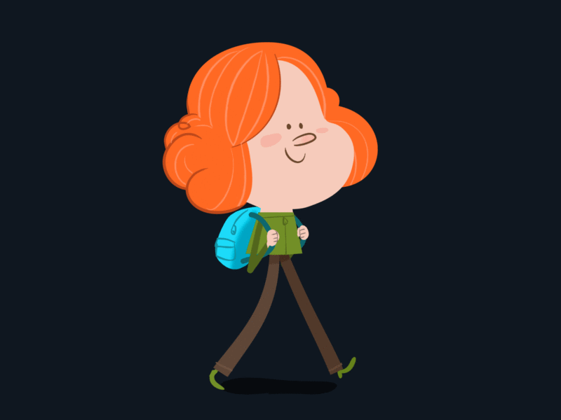 Kid animation characterdesign gif illustration loop