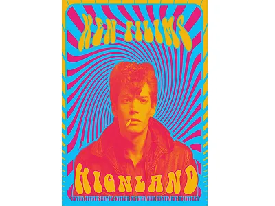 1960s Psychedelic Poster 2/3 design graphic