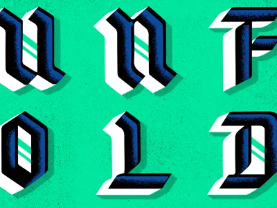 Blackletter Experiment blackletter gothic lettering texture type