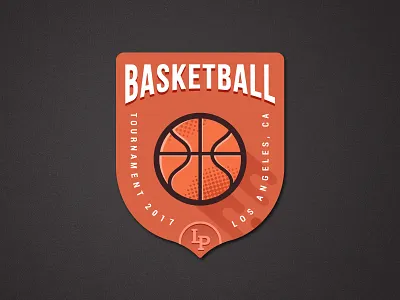 Basketball Tournament Logo badge basketball branding design emblem logo minimal sport