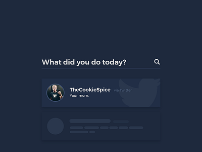 22 Search - DailyUI 022 100dayschallenge answer bar dailyui interface minimal search twitter ui
