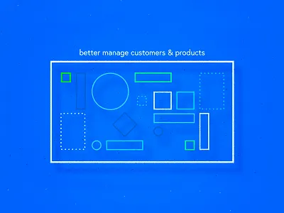 Abaninja - business software - B app business design direction illustration linear lines minimal shadow shape software ui