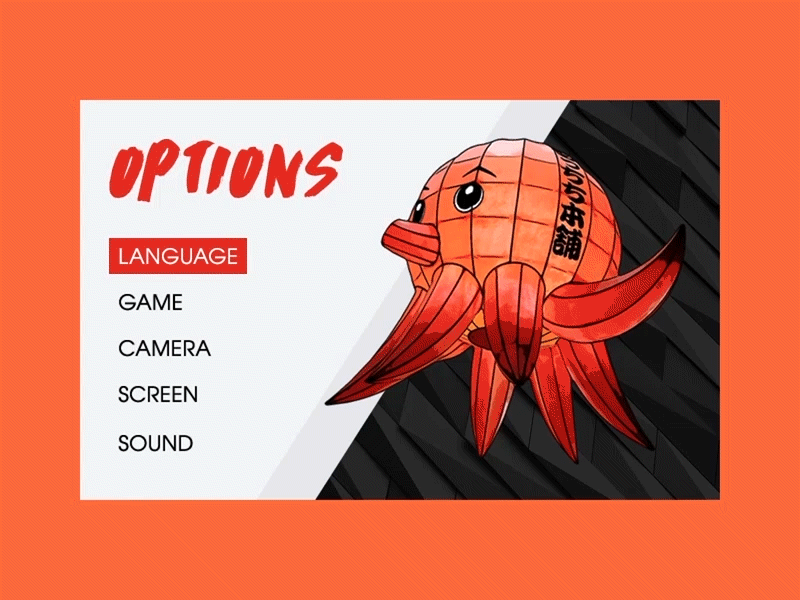 dailyui #007 - Settings 007 dailyui dailyui.co game gaming options settings video game