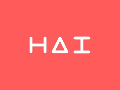Hai Logotype Alternate logo logotype math times joy mirrored symmetry