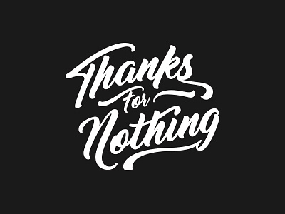 But Really, Thanks hand lettering lettering thank you thanks type