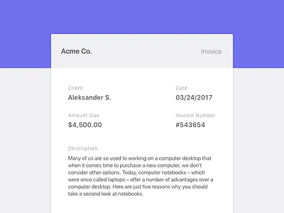 Invoice dailyui day46 illustration invoice sketch