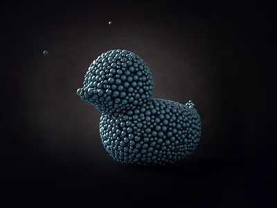 160324 balls blue dark duck spheres