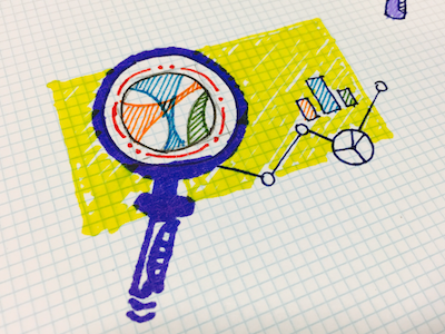 Quick Sketch for Data Visualization Graphic illustration process