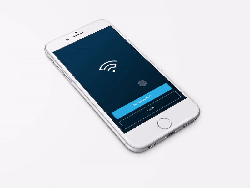 Velop App - Setup flow animation app design ui