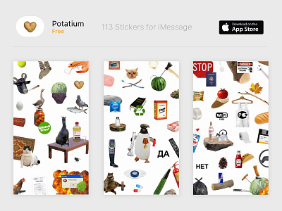 #potatium imessage stickers potatium stickers