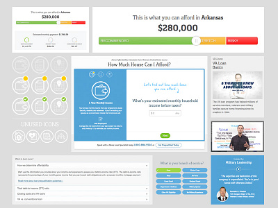 Affordability Calculator accordion affordability buttons calculator icons military mortgage ranges slider veterans video wizard