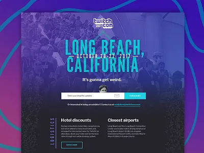 WEIRD microsite twitch twitchcon