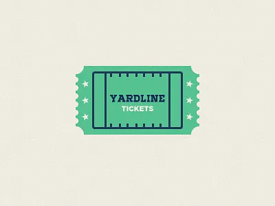 Yardline Tickets Logo Concept app branding football illustration logo mark sports tickets ui ux