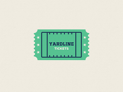 Yardline Tickets Logo Concept app branding football illustration logo mark sports tickets ui ux