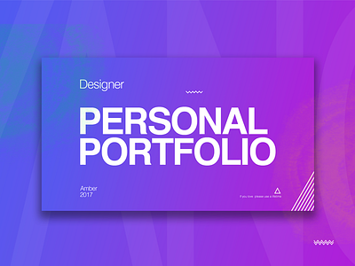 Cover blue color design gradient personal portfolio poster purple wave works collection