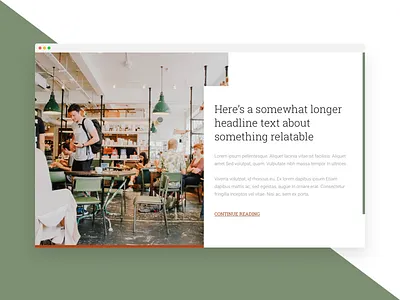 Cafe case study card cafe case coffee commercial desktop restaurant roboto slab serif study