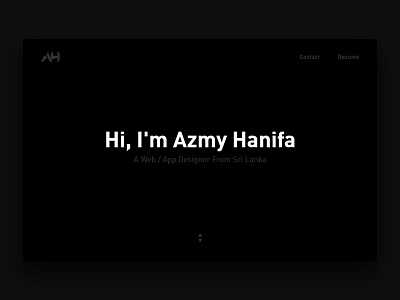 Portfolio Website - Version 1 black branding clean dark debut designer din portfolio ui ui design ux