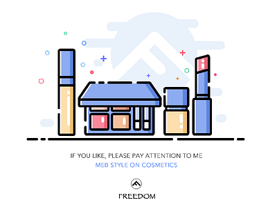 meb style illustration cosmetics illustration meb ui