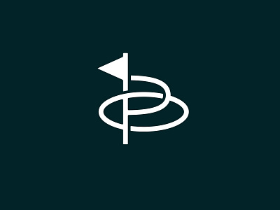 One Putts Secondary golf logo monogram