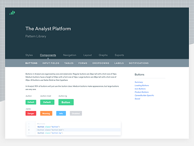 Analyst Pattern Library atomic design data dataviz pattern library style guide ui ux