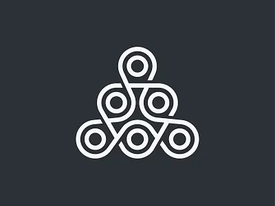 Triangle design live logo mark symbol tree