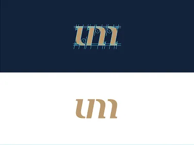 UM Monogram branding logo logo grid logomark monogram um
