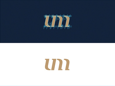 UM Monogram branding logo logo grid logomark monogram um