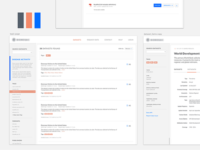 Data Portal v.2.0 dashboard data portal database information search ui