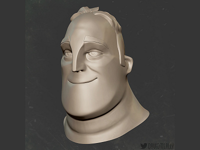 Bob (Incredibles) Speed Model (1hr) 3d bob incredibles modeling pixar zbrush