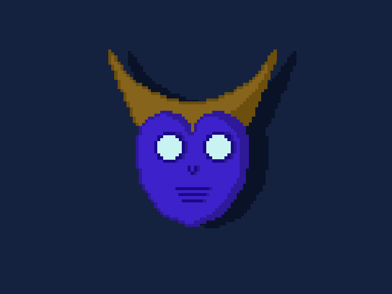 Animation Practice animation demon devil gif mask moving pixel art pixels