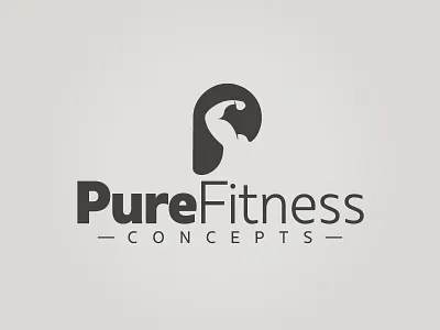 Fitness Brand #2 biceps biceps logo fitness fitness barbell fitness logo kitchen letter p letter p design muscle logo p logo typography