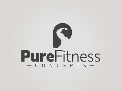 Fitness Brand #2 biceps biceps logo fitness fitness barbell fitness logo kitchen letter p letter p design muscle logo p logo typography