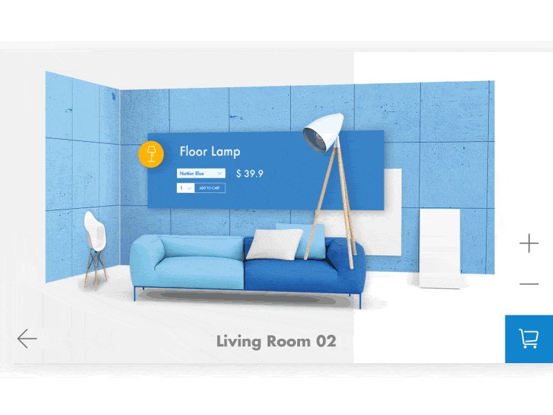 Room decoration assistant 3d bed gesture living room sideslip slip vr