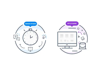 Badge Illustration badge design studio illustration style guide ux