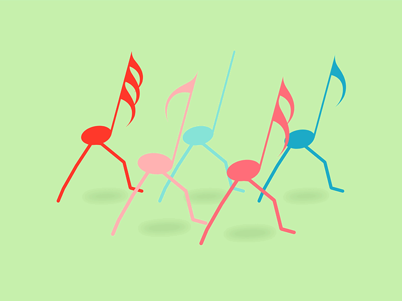 Dancing Notes dance dancers dancing music notes