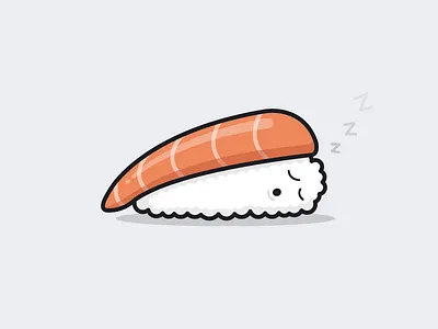 Sleeping Sushi dude rice salmon sleep sleeping sushi